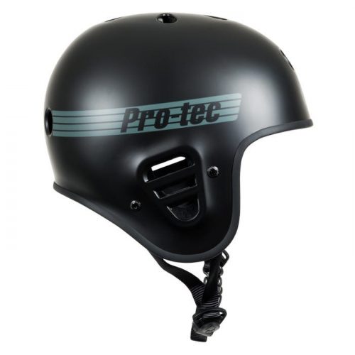 Full Cut Matte Black skate helmet