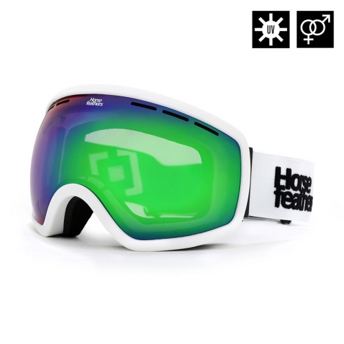 KNOX WHT/Mirror Green skigoggles